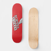 Skateboard Poètes et voleurs "rouge du nom" (Recto)