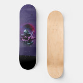 Skateboard Poignée d'épée japonaise Bushido violette (Recto)