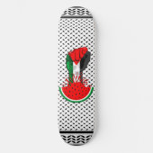Skateboard Poing de résistance palestinienne sur le symbole d (Recto)