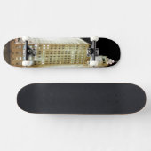 Skateboard Point de repère célèbre de Chicago la nuit (Horz)