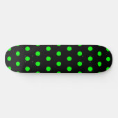 Skateboard Point Polka vert noir et citron vert (Horz)
