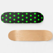 Skateboard Point Polka vert noir et citron vert (Horz)