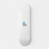 Skateboard Point, Sherpa Blue, Design de sable doré (Devant)