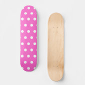 Skateboard Pointe rose et blanche rose (Recto)