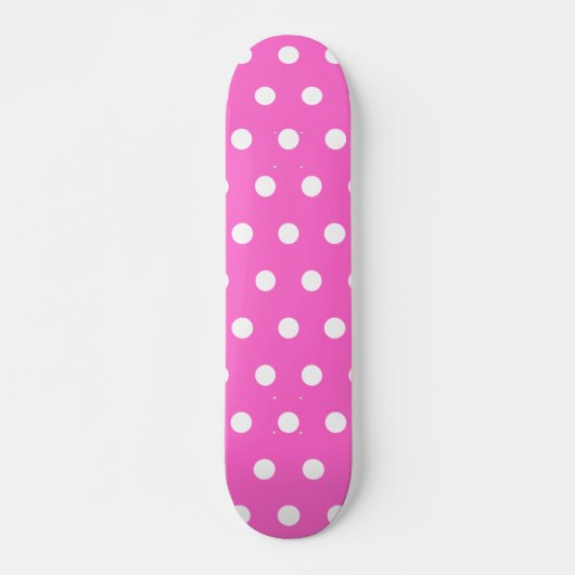 Skateboard Pointe rose et blanche rose (Devant)