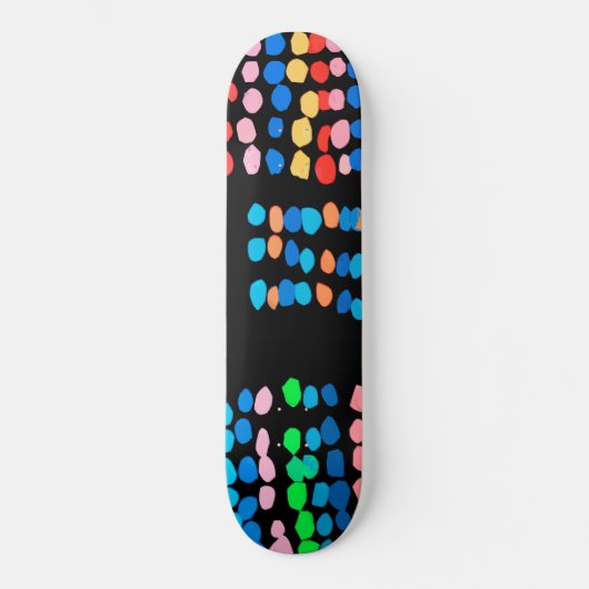 Skateboard Points colorés (Recto)