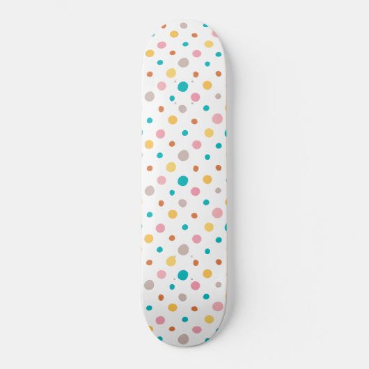 Skateboard Points d'aquarelle multicolore (Recto)