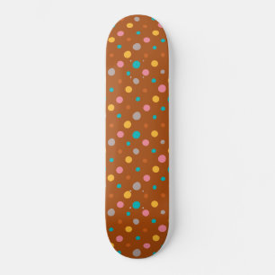 Skateboard Points d'aquarelle multicolore 7