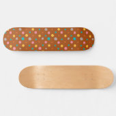 Skateboard Points d'aquarelle multicolores 7 (Horz)
