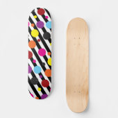 Skateboard Points et Rayures (Recto)