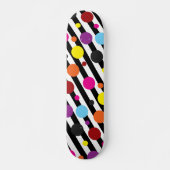 Skateboard Points et Rayures (Devant)
