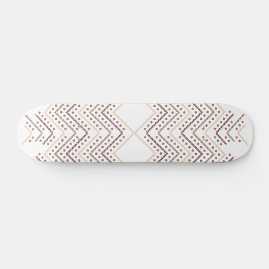 Skateboard Points rouges étonnants sur un Arrière - plan blan (Horz)