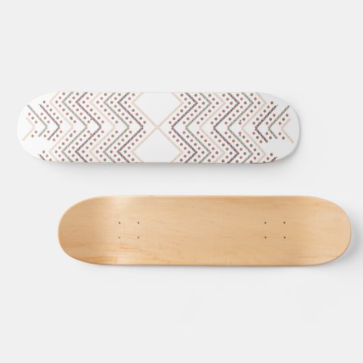 Skateboard Points rouges étonnants sur un Arrière - plan blan (Horz)