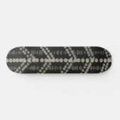 Skateboard Points verticaux gris diagonaux horizontaux (Horz)