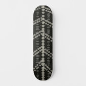 Skateboard Points verticaux gris diagonaux horizontaux (Recto)