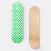 Skateboard Points verts blancs (Recto)