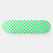Skateboard Points verts blancs (Horz)