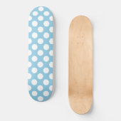 Skateboard Pois Bleus, Motif Pointe Polka, Points, Pointe (Recto)