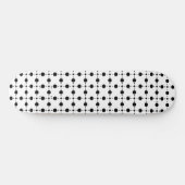 Skateboard Pois noirs, Motif à points Polka, points, pointill (Horz)
