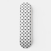 Skateboard Pois noirs, Motif à points Polka, points, pointill (Recto)