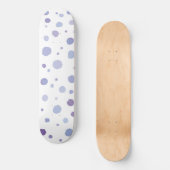 Skateboard pois peint à la main (Recto)