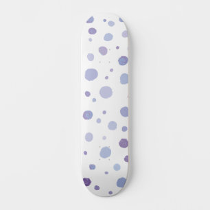 Skateboard pois peint à la main