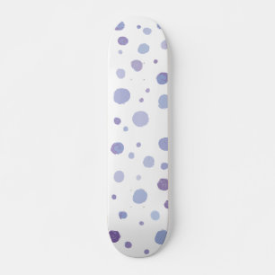 Skateboard pois peint à la main