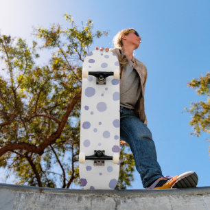 Skateboard pois peint à la main