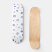 Skateboard pois peint à la main (Recto)