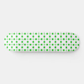 Skateboard Pois verts, Motif à points Polka, points, pointill (Horz)