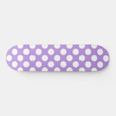 Skateboard Pois violets, Motif à points Polka, points, pointi (Horz)