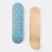 Skateboard Poisson clown tropical lumineux (Recto)