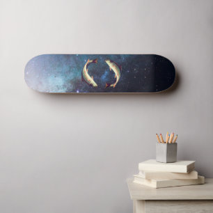 Skateboard Poisson drôle modifiable en Galaxie