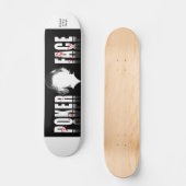 Skateboard Poker Face, Original MrEco Design (Recto)