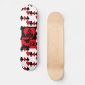 Skateboard POKER NOUVEAU pixelat ORIGINAL par Masanser (Recto)