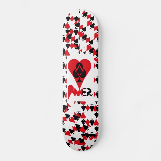 Skateboard POKER NOUVEAU pixelat ORIGINAL par Masanser (Recto)