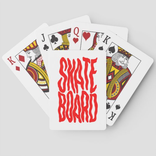 Skateboard Pokerkaarten (Achterkant)