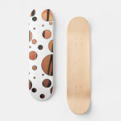 Skateboard Polis Dot Tiger Hot orange et noir (Recto)