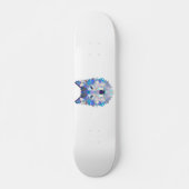 Skateboard Polygonal geometric wolf head (Devant)