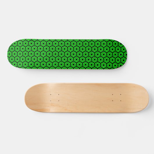 Skateboard Polygons v1 - Black and Green (Horz)