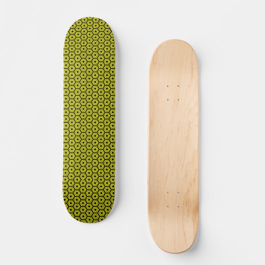 Skateboard Polygons v2 - Black and Yellow (Recto)