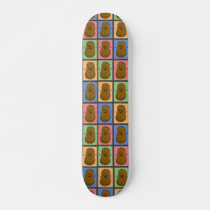 Skateboard Pomme de terre style pop art