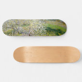 Skateboard Pommiers en fleurs (par Claude Monet) (Horz)