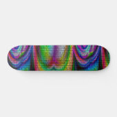Skateboard pont arc-en-ciel psychédélique (Horz)