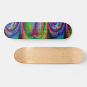 Skateboard pont arc-en-ciel psychédélique (Horz)