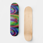 Skateboard pont arc-en-ciel psychédélique (Recto)