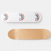 Skateboard Pont Arc En Ciel Vers Les Rêves (Horz)