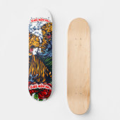 Skateboard Pont De Tigers De Combat Inimical (Recto)