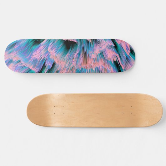 Skateboard Pont Iridescendant Abstrait (Horz)