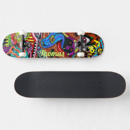 Skateboard Pont psychédélique pour les planchistes (Horz)
